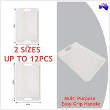 PLASTIC FOOD SERVING TRAY Cafe Cafeteria Fast Food Board Dish Meal Plate Handle Serving Tray price