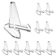 20pcs Clear Acrylic Coin Display Stand Holders Small Easel Rack Card Support Plastic Card Supplies price