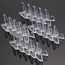20Pcs Acrylic Cards Coins Display Stands Holder For Badges Challenge Coin Easel Plastic Card Supplies price