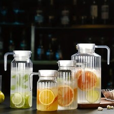 600/800/1100/2000ml Cold Water Kettles Water Jug Stripe Pitcher Water Bottles AU Pitcher price