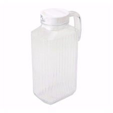 1.7L Glass Pitcher Jug with Lid Water Juice Drinks Serving Fridge Container Jug Pitcher price
