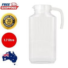 1.7L Glass Fridge Jug Large Drink Jug Water Jug Pitcher Mocktail Lemonade AU Pitcher price