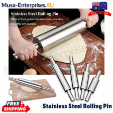 Stainless Steel Rolling Pin Non-stick Pastry Dough Roller For DIY Pizza Cookie Rolling Pin price