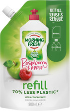 Morning Ultra Concentrate Raspberry and Apple Fresh Dishwashing Liquid Refill 80 Dishwashing price