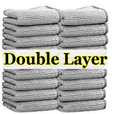 10x Multipurpose Wire Miracle Cleaning Cloths 2-Layer Wet Dry Dishwashing Rags Dishwashing price