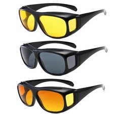 Night Driving Glasses HD Anti Glare Vision Polarized Yellow Lens Tinted Unisex Outdoor Glasses price