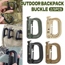 D Ring Clip Buckle Backpack Durable Camping Hiking Mountaineering Gear Clip AU Mountaineering Gear price