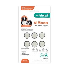 Aristopet All Wormer for Dogs&Puppies 6pk Dog Worming Tablets one tab per 10kg Pet Products price