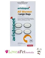 Aristopet Dog Worming Tablets For Large Dogs 4 Tablets Aust Product Exp 08/2027 Pet Products price