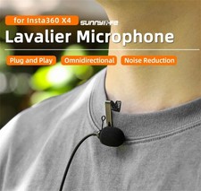 Camera Lavalier Microphone Clip-on Lav Mic Video Accessories for Insta360 X4 Video Camera Accessories price