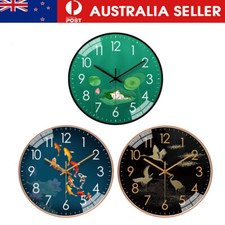 Luxurious Wall Clock Silent Sweep Movement Round Clock with Animal Pattern Decor Decorative Clock price