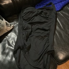 Seafolly Ruched One Piece Swimsuit Black Size 12 Swimsuit price
