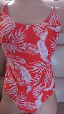 F&F ORANGE LEAF PRINT LINED SWIMSUIT SIZE 12 Swimsuit price
