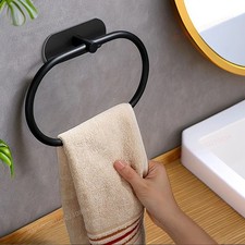 Stainless Steel Oval Hand Towel Ring Rack Rail Holder Wall Mounted Bathroom Tool Towel Rack price