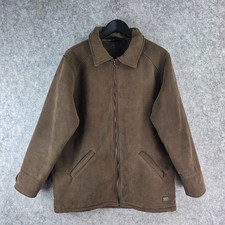 Thomas Cook Clothing Jacket Mens US M / AUS Large Brown Fleece Lined 17226 Men's Overcoat price