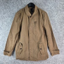 YD Jacket Mens 38 Medium Brown Button Overcoat Slim Fit Office Business 17224 Men's Overcoat price