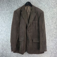 P&L Classic Jacket Mens 58 Extra Large Brown Corduroy Blazer Cashmere 17228 Men's Overcoat price