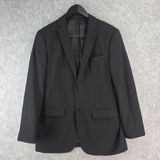 Tarocash Jacket Mens 40 Medium Black Blazer Slim Fit Formal Business 17229 Men's Overcoat price