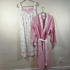 Vintage Women’s Secret Treasures Nightgown Robe Set Cottage Core Floral 16 18 Women's Nightgown and Robe price