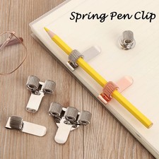 Loop Portable Spring Pen Clip Double Opening Single Hole Metal Pencil Holder Pen Holder price