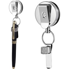 Elastic Pen Pull Holder Reel Retractable Pencil Holder Pen Clip Nurses Pen Holder price