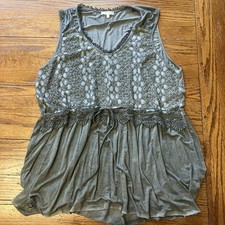 Mystree Sleeveless Tunic Top Women’s Large Tunic price