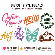 Custom Vinyl Decal Sticker Personalised Text Logo Image Wall Car Window Sign Wall Sticker price