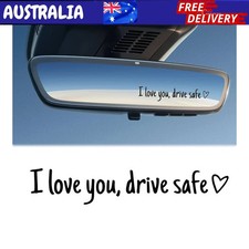 I Love You Drive Safe Heart Mirror Decal Sticker Vinyl Truck Window Car 2026 New Wall Sticker price