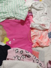 LOT 12 M Baby Clothes Girls 18 Pieces Assorted Tops Bottoms Baby Clothing Set price