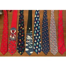 Mens Christmas Tie Lot 8pc Anne Klein John Henry Silk Musical Holiday Neckties Tie Set price