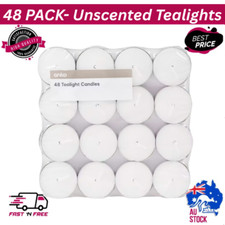 Tea light Candles Bulk Tea Lights Tealight Tealights Unscented Candle Pack of 48 Decorative Candle price