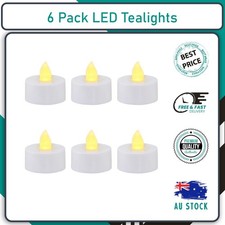 6 LED Flameless Tea Light Tealight Candle Wedding Decoration Battery Included AU Decorative Candle price