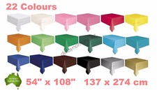 Wedding Party Tablecover Table Cover Cloth Plastic Tablecloth Birthday 26 Colour Tablecloth price