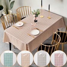 Rectangle Table Cloth Water Stain Resistant PEVA Party Tablecloth Desk Cover Mat Tablecloth price