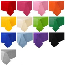 Rectangular Solid Colour Plastic Table Cover Table Cloth Wedding Birthday Party Tablecloth price