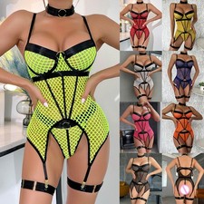 Sexy Women's Lingerie Set Underwear Nightwear Tops Thong Suspender Body Stocking Body Stocking price
