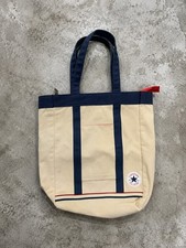 Converse Chuck Taylor All Star Canvas Tote Bag Beige Navy Zip Top Women's Casual Bag price