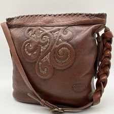 Ibiza Patchwork Woven Shoulder Bag Brown Braided Japan Fashion 075721 Women's Casual Bag price