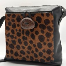 Bally Shoulder Bag Haircalf Leopard Print Leather Color Block y619 075398 Women's Casual Bag price