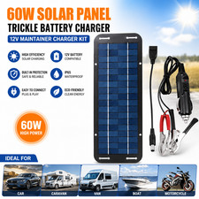 60W Solar Panel 12V olt Trickle Battery Charger For Caravan Car Van Boat Kit Chargers & Kits price