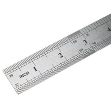 30CM Anko STAINLESS STEEL METAL RULER RULE PRECISION DOUBLE SIDED 12 INCH OZ Ruler price