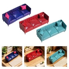 Three-seater sofa model in 1:64 scale – dollhouse couch display, diorama Three-Seater Sofa price