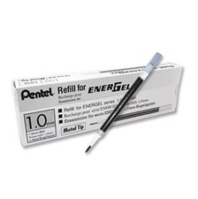 20X Pentel LR10 Roller Refill 1.0mm Metal Tip for EnerGel Gel Pen Black Ink Gel Ink (Roller) Pen price