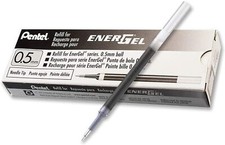 20 X Pentel LRN5 Roller Refill for EnerGel Gel Pen 0.5mm Needle Tip Black Ink Gel Ink (Roller) Pen price