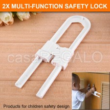 2X Baby Safety Lock Child Kids U-shaped Drawer Door Cabinet Cupboard Lock Baby Cabinet Lock price