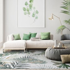 Extra Large Rug Tropical Leaves Subtle Green Modern Carpet Corridor Runner Rugs Runner Rug price
