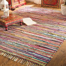 ⭐ Chindi Rag Rug Recycled Handloom Multicoloured Braided Runner Carpet Shabby ⭐ Runner Rug price