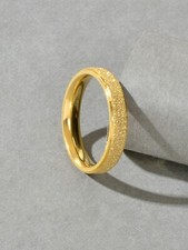 Anniversary Wedding Jewellery Stainless Steel Gold Silver Ring Women Finger Band Gold Wedding Band price