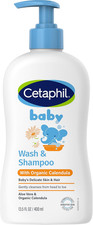 Baby Wash & Shampoo with Organic Calendula 400Ml, Baby Head-To-Toe Cleanser, wit Baby Shampoo price