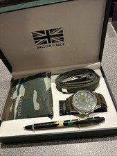 British Force Mens Watch, Wallet, Belt And Pen Set Boxed Never Used Men's Watch, Belt and Wallet Sets price
